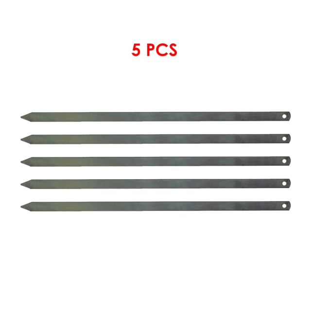 Adana Kebab Doner Vlees Gehakt Kip Gegalvaniseerd Spies 50 Cm Keuken Barbecue Grill Kebab Spies Pro Product Bbq Tool: 5 PCS