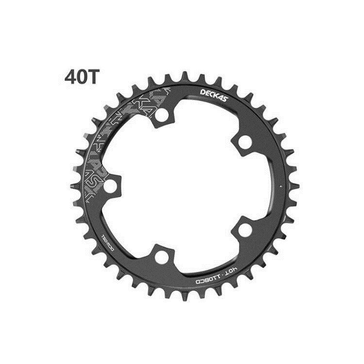 DECKAS 110BCD 5 Bolt Road Bike Narrow Wide Tooth Chainring 52T- 36T Bicycle Chainwheel forShimano forSRAM Crank Bicycle Parts: Red