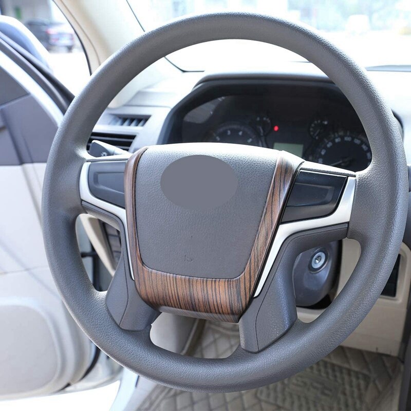 Biltillbehör ratt dekorationslister trim trä ådring för toyota land cruiser prado  fj150