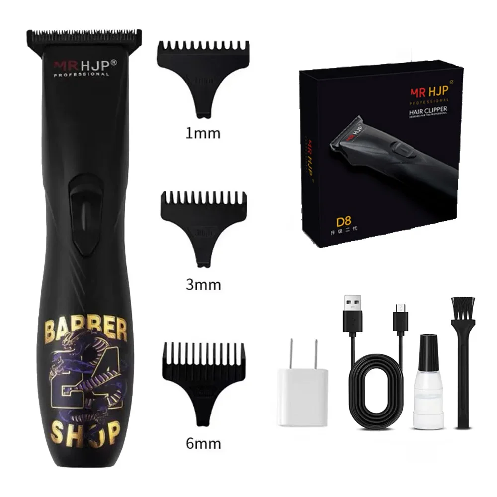 D9- gravur-ölkopf-haarschneider, spezial-friseursalonklinge aus dlc-beschichtetem kohlenstoffstahl, 7000 u/min elektrischer haartrimmer: Gelb