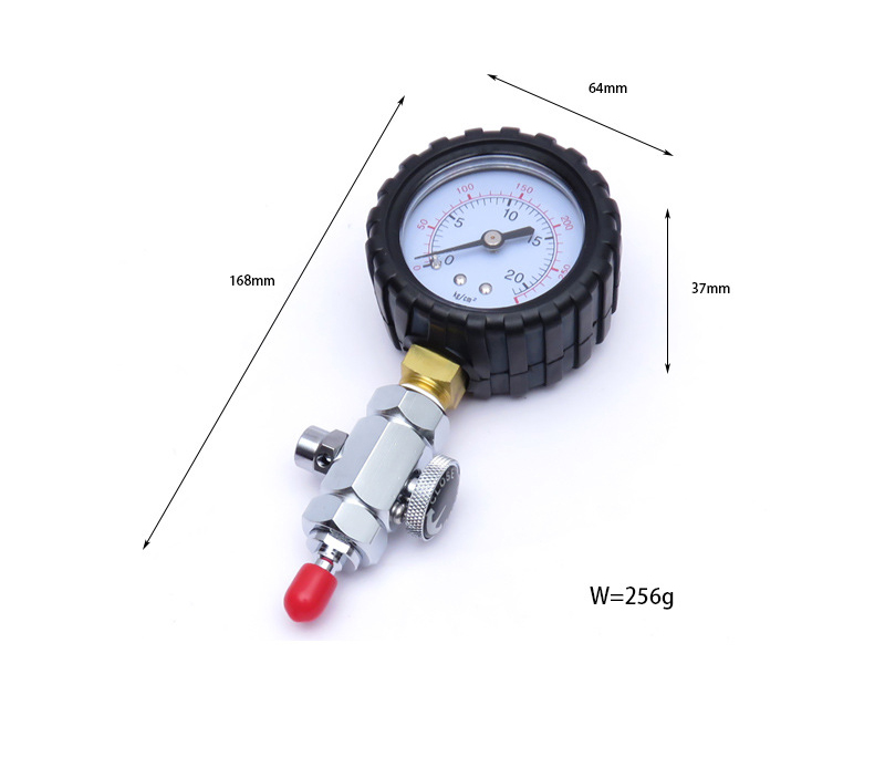 Manomètre Pression Air/eau 0-60 Bar - Cadran 60mm, Filetage 1/4" NPT, Double échelle Bar/MPa, Boîtier Métal