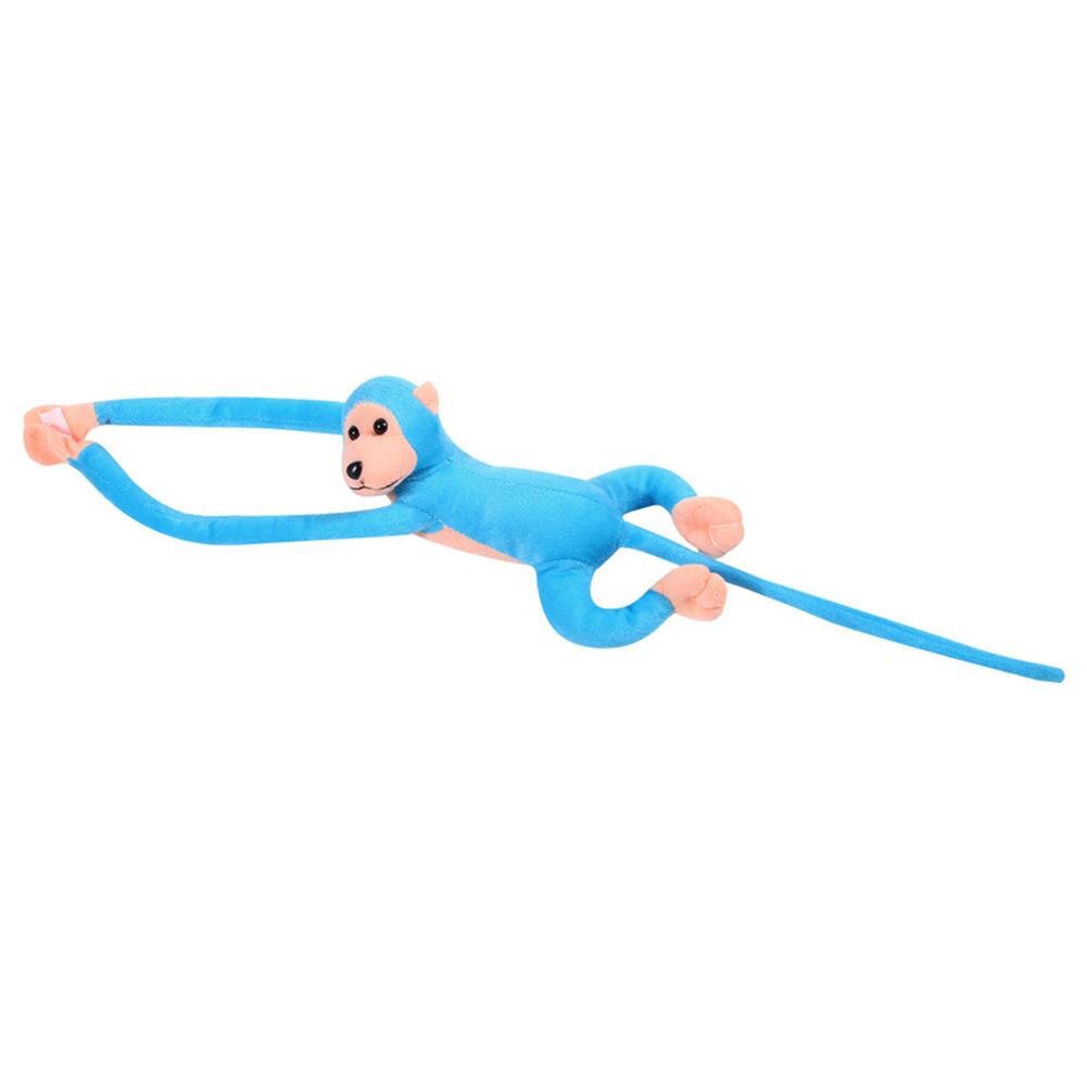 Peluche de singe en peluche pour enfants, joli jouet éducatif, Long bras suspendu,: Bleu