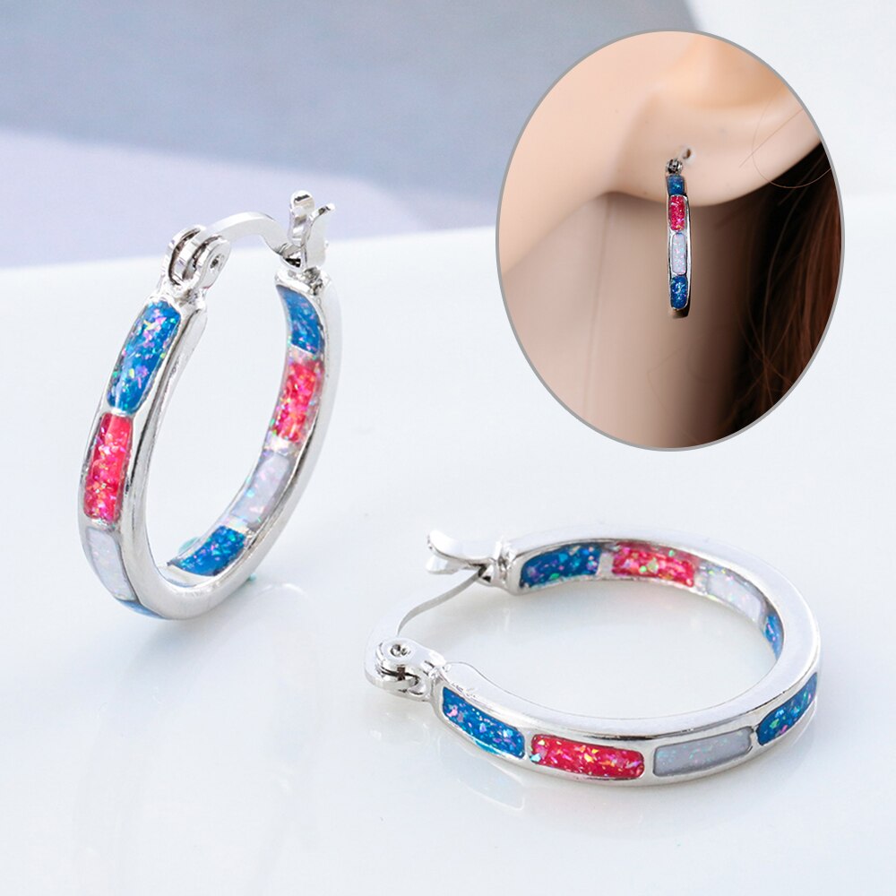 Multicolor Verlieren Gewicht Hoop Ohrringe Abnehmen Chakra Edelstahl Gesunde Stimulation Akupunkturpunkt Gallenstein Ohrringe