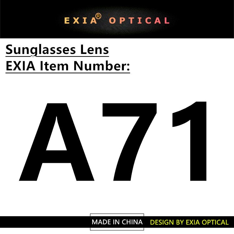 Flash Mirror Sunglasses Lenses Flat Round 75mm Silver Lenses EXIA OPTICAL A71 Series