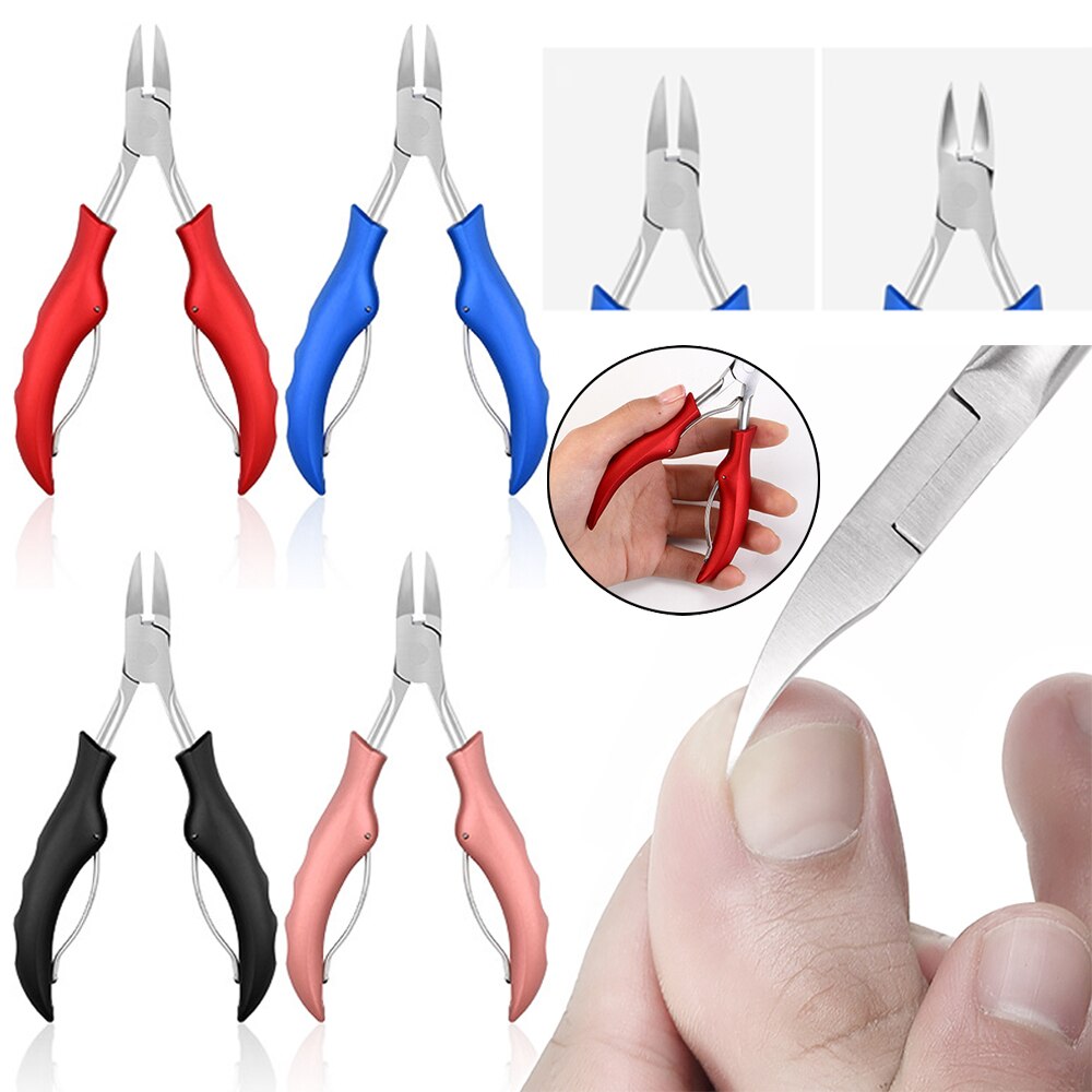 Nail Correction Nippers Ingrown Toenails Paronychia Dead Skin Dirt Remover Cuticle Scissors Nail Podiatry Cutter