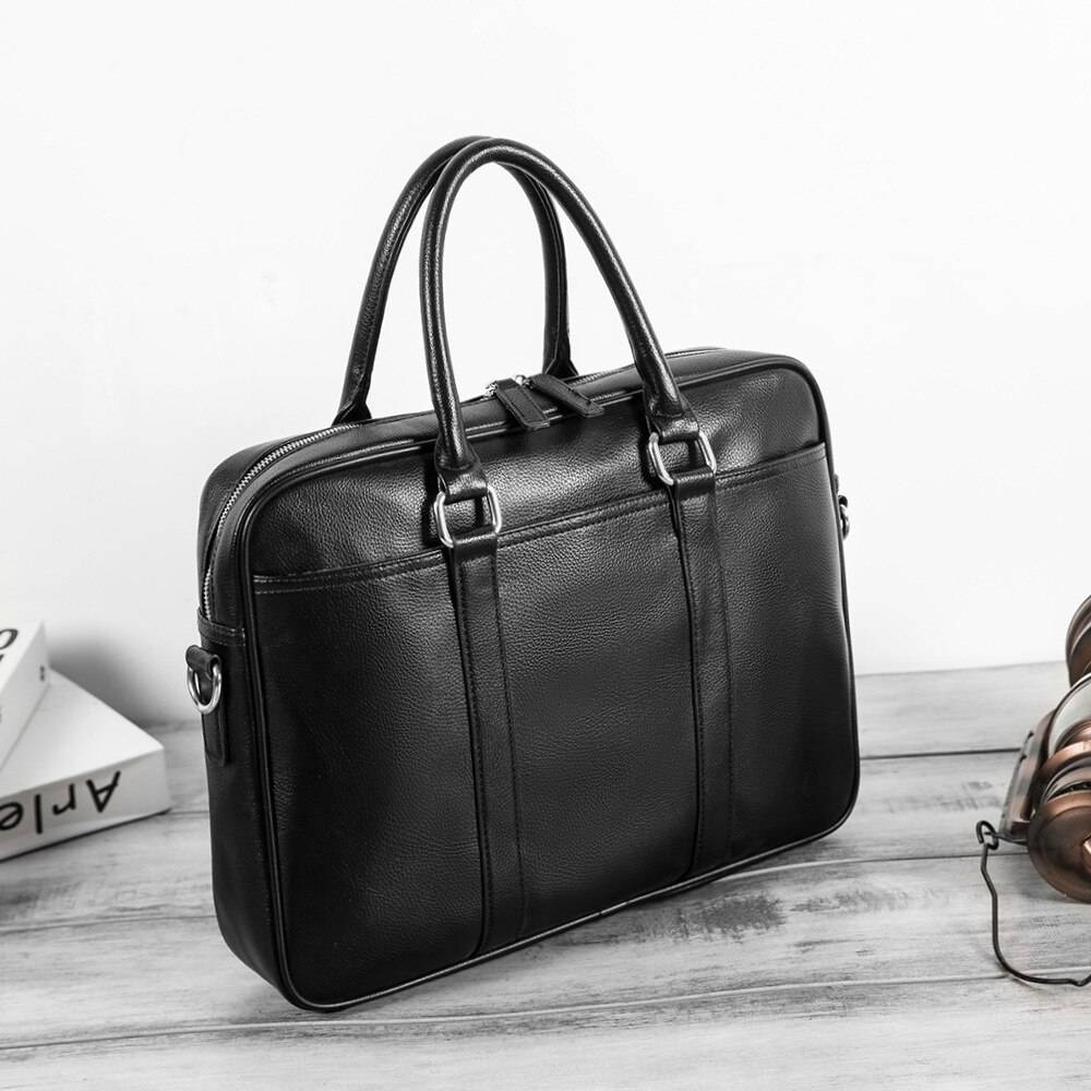 Merk heren aktetas leren handtas kantoortassen voor heren zakelijke schoudertassen crossbody 14 inch laptoptas