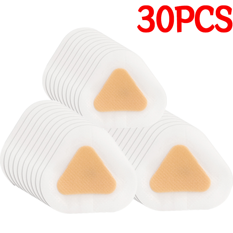 100PCS Schmerzen Relief Gel Ferse Schutz Fuß Patches Klebstoff Blister Pads Hydrokolloid Ferse Liner Schuhe Aufkleber Gips Fuß Pflege: Elfenbein
