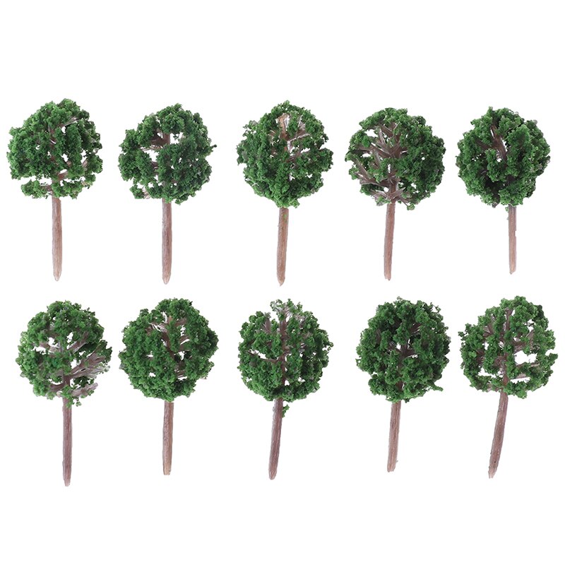 10 stk kugleformede blomstermodel træer blandet træmodel landskabstræer tog layout havelandskab miniature