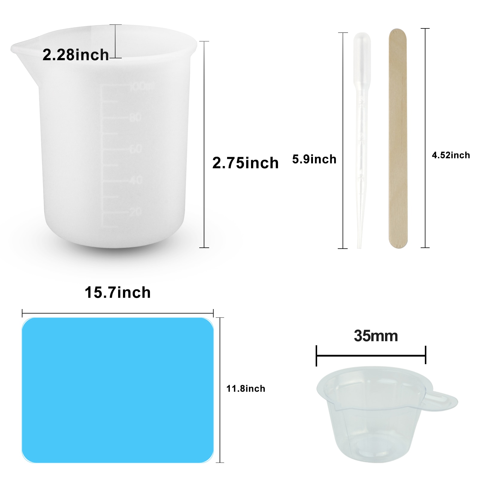 22PCS DIY, Der Werkzeuge Set Silikon Backform Matte, Der Werkzeuge Für Harz Kunst Messbecher Werkzeug Epoxy Split Tasse casting Harz Form