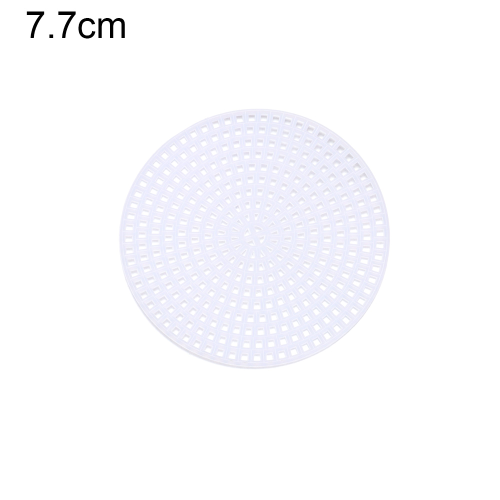 Round Grid Board for Weaving Bag Plastic Knitting Helper Knit Sheet Easy Knitting Accessories DIY Hand Bag White Net Cover: 7.7cm