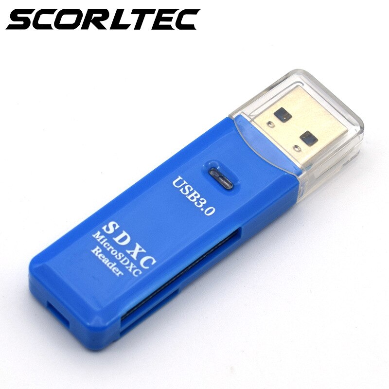 Usb3. 0 Card Reader SD + TF-in-Universal Card Reader Support 128G: Blue