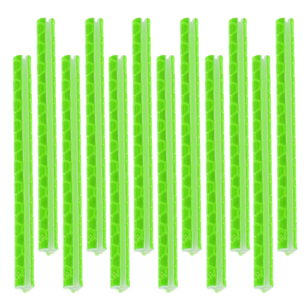 12 stuks fiets fiets spaak clip reflector reflecterende houder buislamp