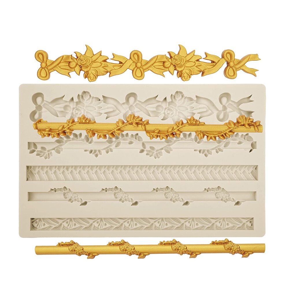 Barock Fondant Formen 3d Zauberstab Tafel Beton Formen Europa Jahrgang Rattan bilden aufbringen Tonne Modellierung Silikon bilden für Gips