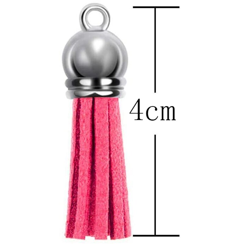 Set van 140 kwastjes sleutelhangers voor doe-het-zelf leren hangers, sleutelhangers en acryl sieradenaccessoires.