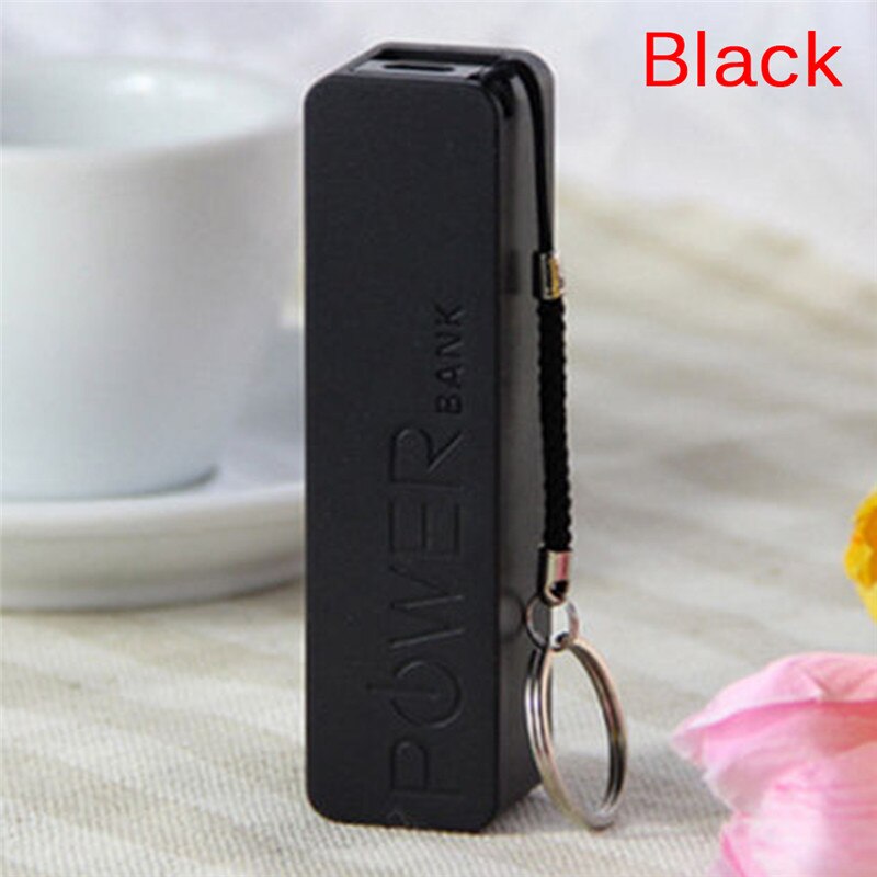 JETTING Portable Power Bank 18650 External Backup Battery Charger With Key Chain Factor Loest Price: Black
