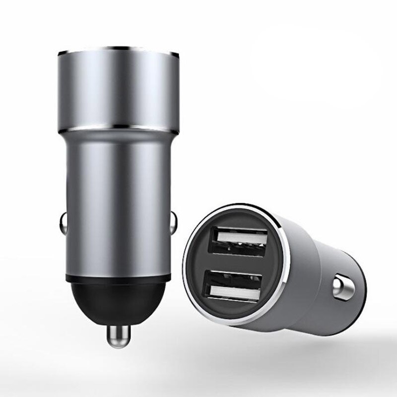 Universal Dual USB Fast Charging Cigarette Lighter Adapter Socket Mini Car Charger Quick Mobile Phone Charger For iPhone Android