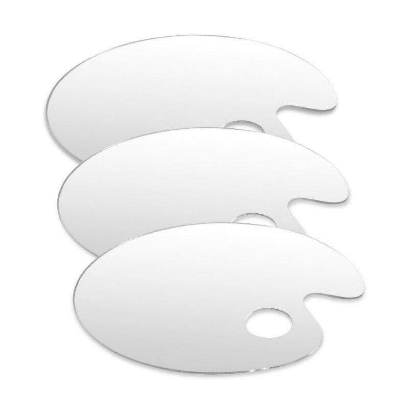 Acrylic Palette Painting Drawing Color Palette With a Thumb Hole Artist Paint DIY Mixing Palette Painting Art Accessories #