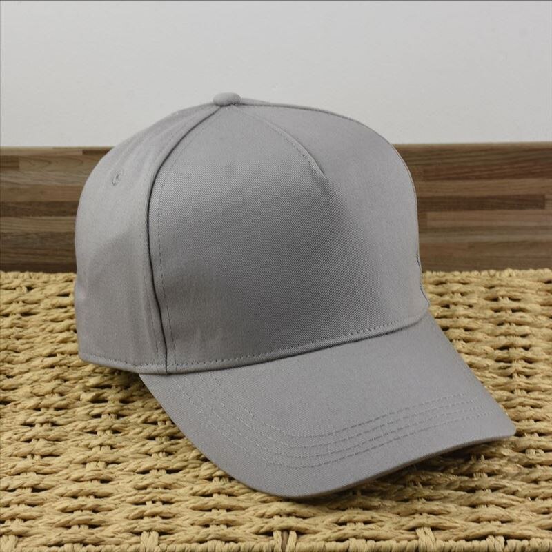 Grote Maat Hoge Top Baseball Cap Lady Big Size 5 Panelen Golf Hoed Mannen Plus Maten Sport Snapback Caps 58-63Cm: gray