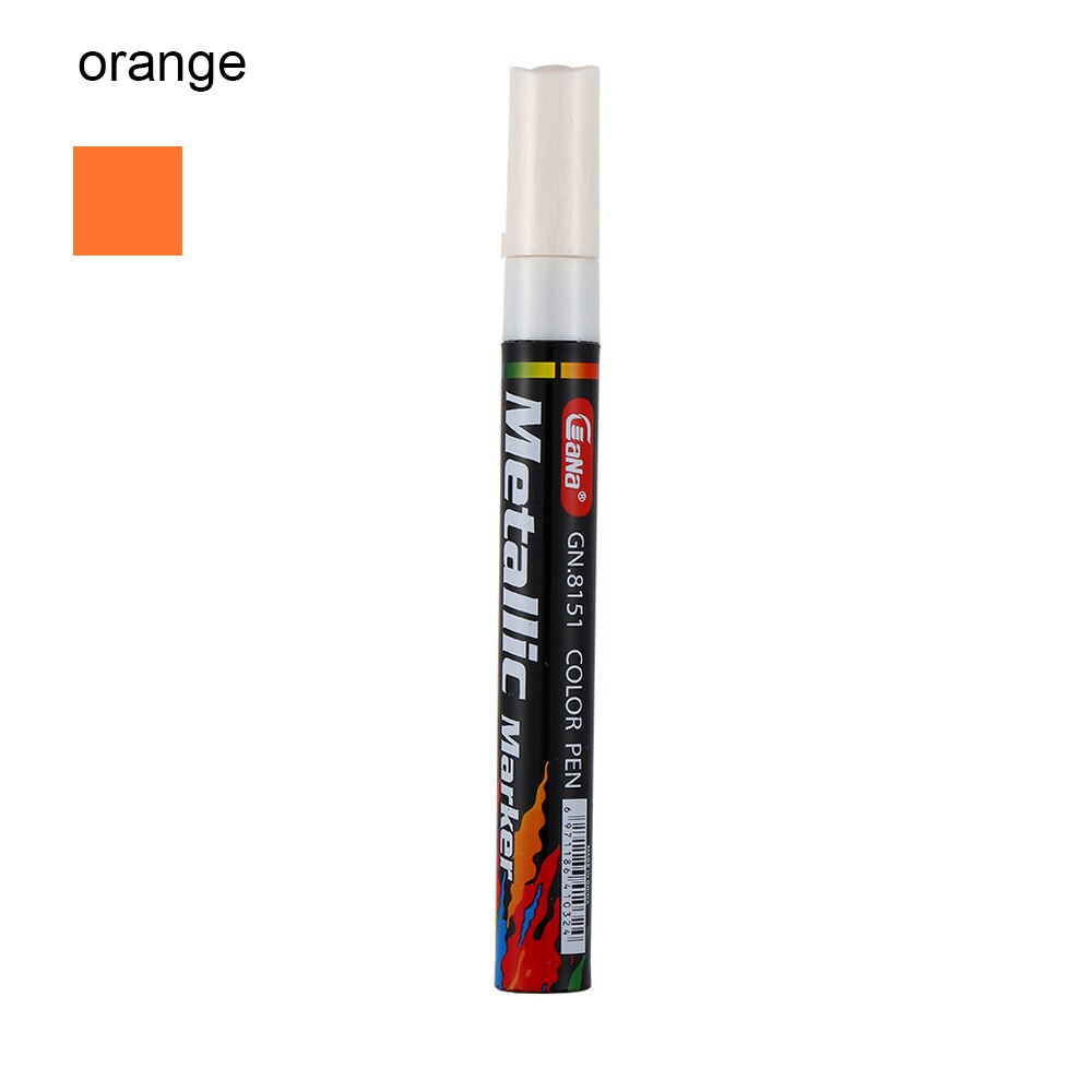 1PC Waterproof Auto Car Coat Painting Pen Touch up Scratch Clear Repair Remover Marker Car Motorcycle Tools Accessories: Orange