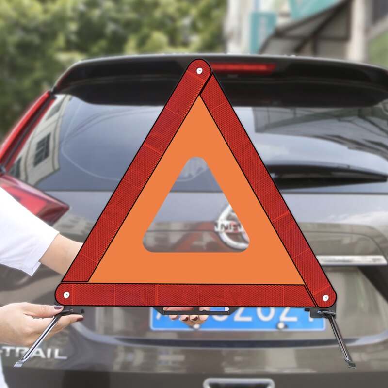 Emergency Warning Triangles, Roadside Safety Triangle, Foldable Warning Reflective Triangle with Case for Vehicles Breakdown