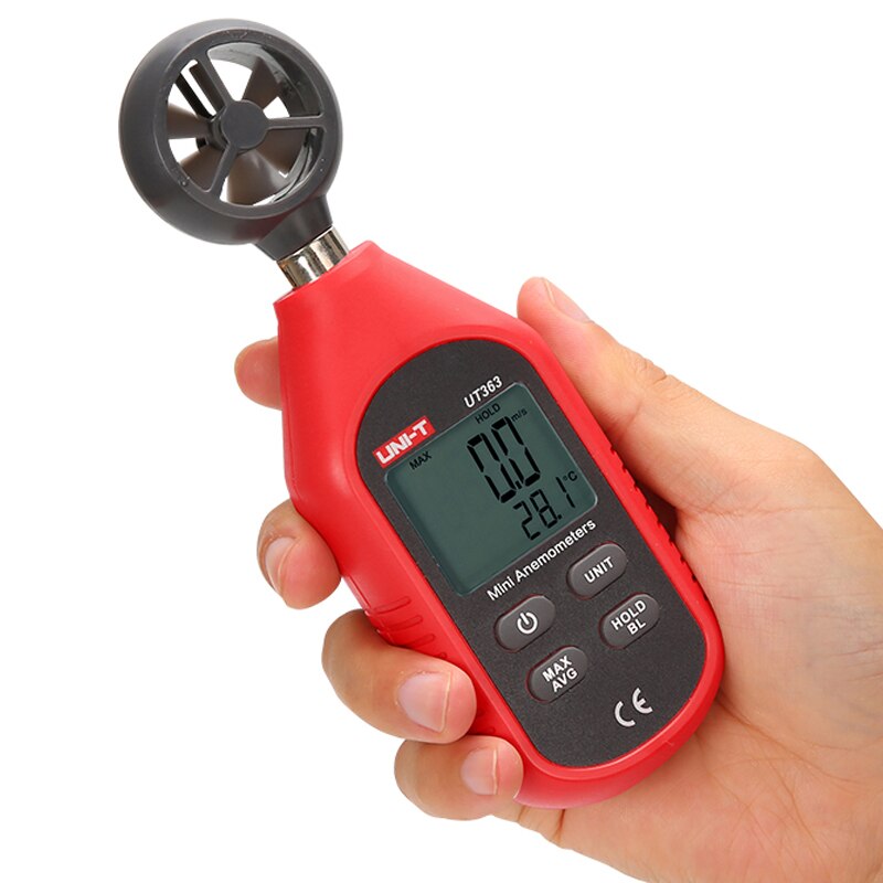 UNI-T UT363 Mini Anemometer Handheld Anemometer Backlight / Auto Power Off