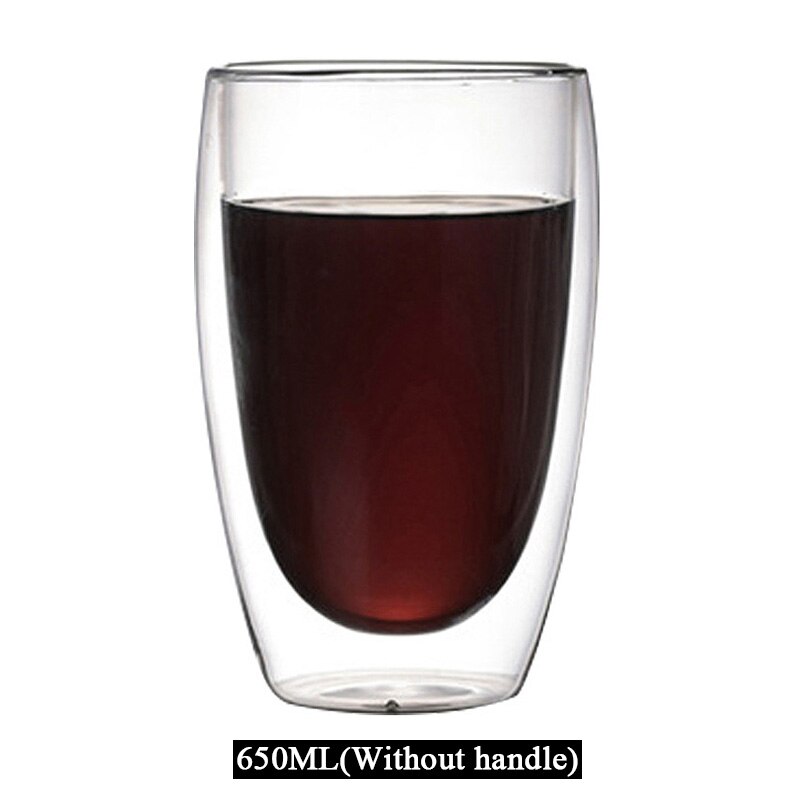 80-650ml podwójna ściana szklany kubek odporny na herbatę kufel do piwa kawa mleko sok z cytryny kubek Drinkware Lover filiżanki do kawy prezent kreatywność: B 650ML