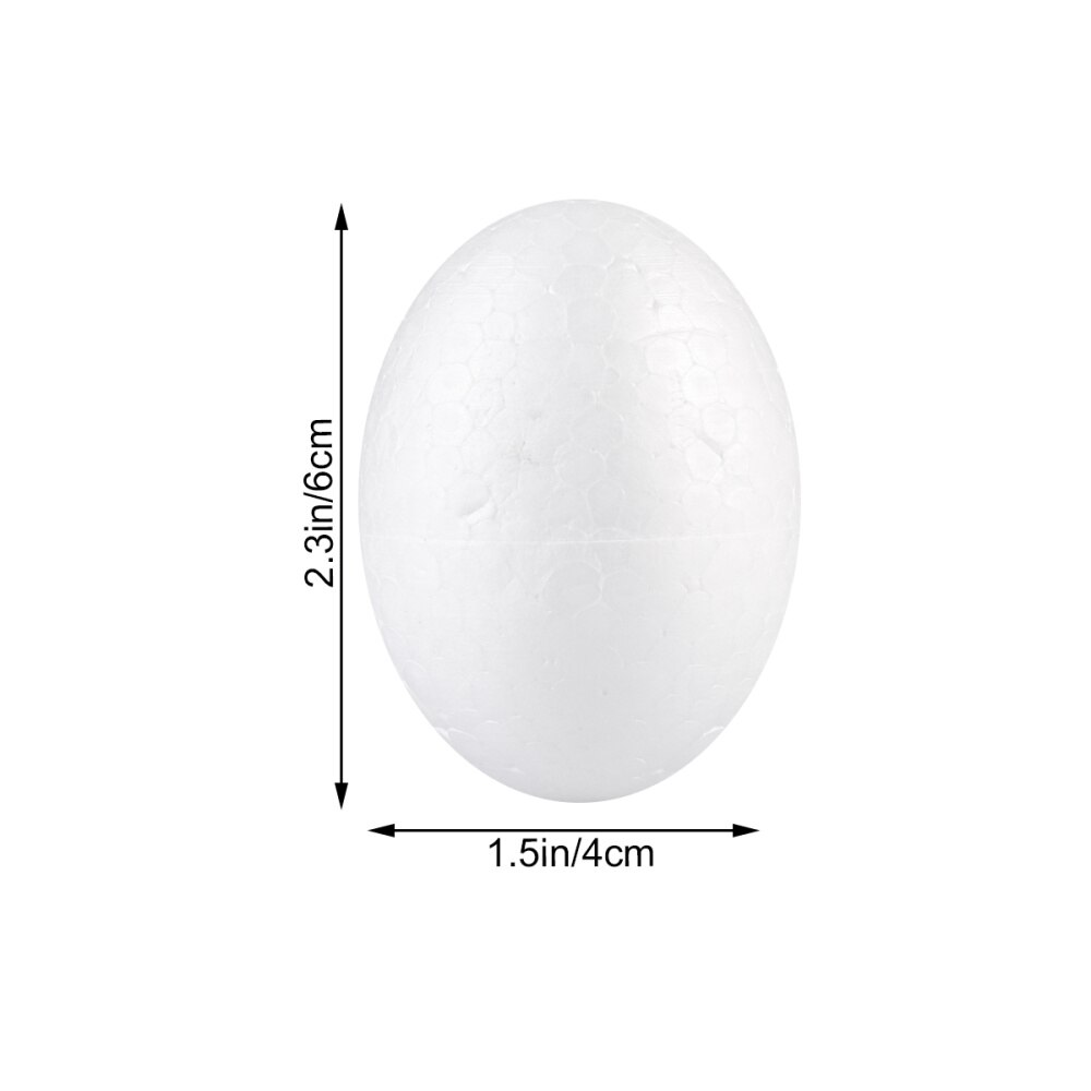50pcs 6cm Durafoam Eggs Styrofoam DIY Easter Egg Crafts Eggs
