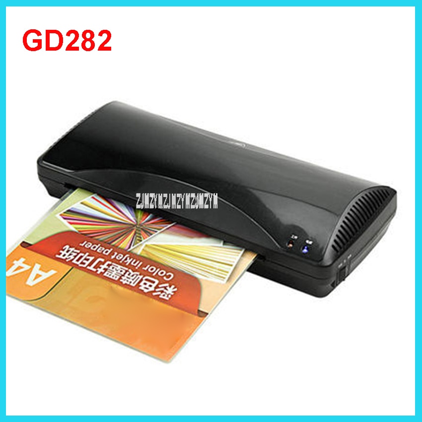 1pcs Intelligent gd282 laminator a4 laminating machine laminator sealed plastic machine and cold menbrane machine 230 mm
