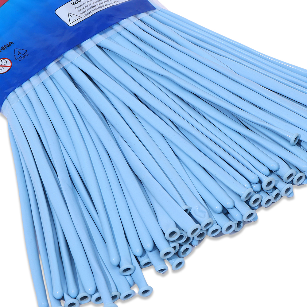 Kit de ballons magiques colorés, 100 pièces, longs ballons en Latex pour attacher des animaux, fête d'anniversaire, mariage, , jouets pour enfants,: Bleu