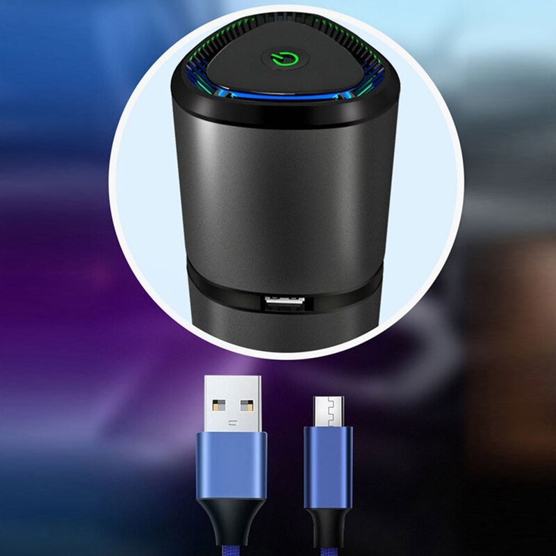 Travel-Sized Car Air Cleaner Personal Negative Ion Air Purifier Car Deodorizer for Removing Smoke, Pet Dander, Odors