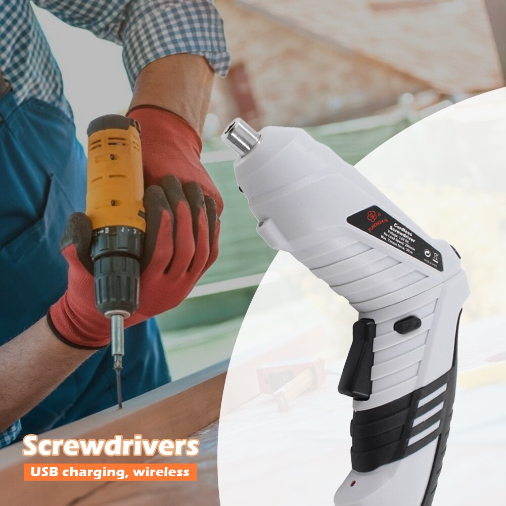 Portable Mini Electric Screwdriver 3.6V Rechargeable Cordless Screwdriver Battery Precision Screwdriver USB