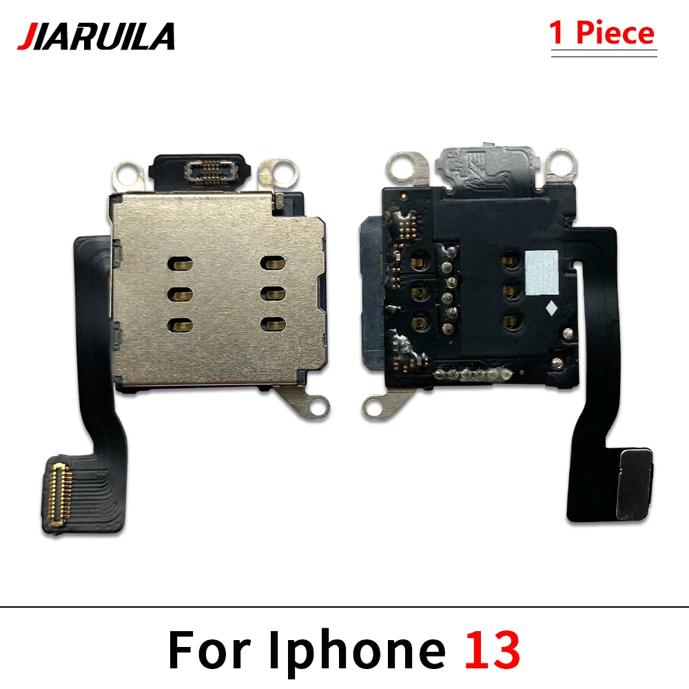 SIM Card Reader For Iphone 15 14 13 12 Pro Max Mini Plus Dual SIM Card Slot Socket Inner Adapter Flex Cable Replacement Parts: Rose