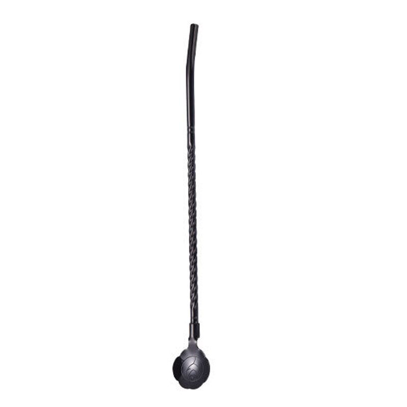 Cuillère en paille Rose torsadée, 1 pièce, fleurs de cerisier, longue paille dorée Portable réutilisable en acier inoxydable, cuillère à remuer pour Cocktail et café: rose black