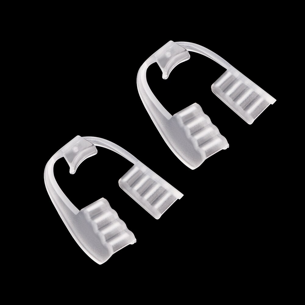 2pcs Dental Health Oral Care Teeth Brace Dental Mouth Guard Bruxism Splint Night Teeth Tooth Grinding Storage Case Sleeping Aid