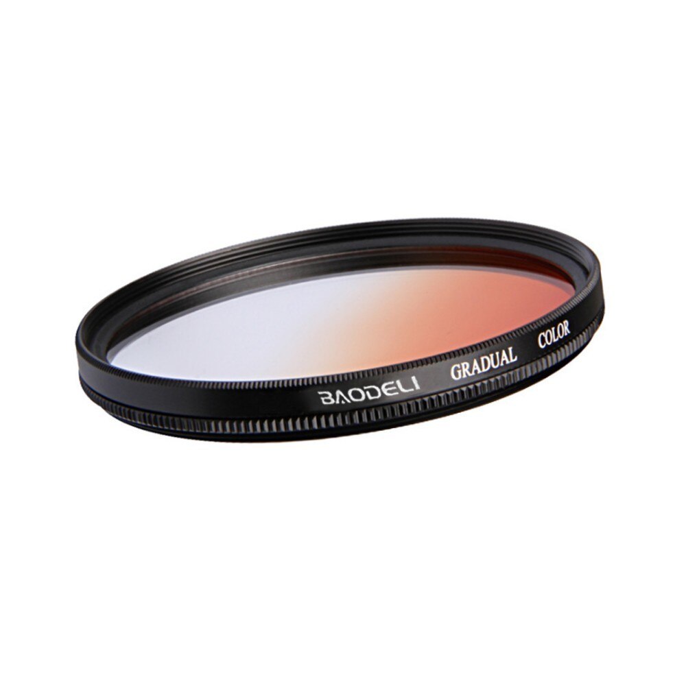 BAODELI Grijs Oranje Blauw Rood Nd Gradiënt Filter Concept 49 52 55 58 62 67 72 77 82 Mm Voor canon 77d Nikon Sony A6000 Accessoires