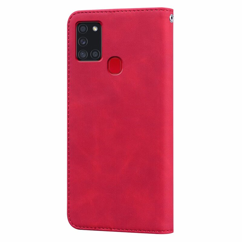 Funda abatible de cuero para Samsung Galaxy A21S, Funda Original magnética para teléfono, Funda dura para Samsung A21 S A 21 S SM A217 A217F