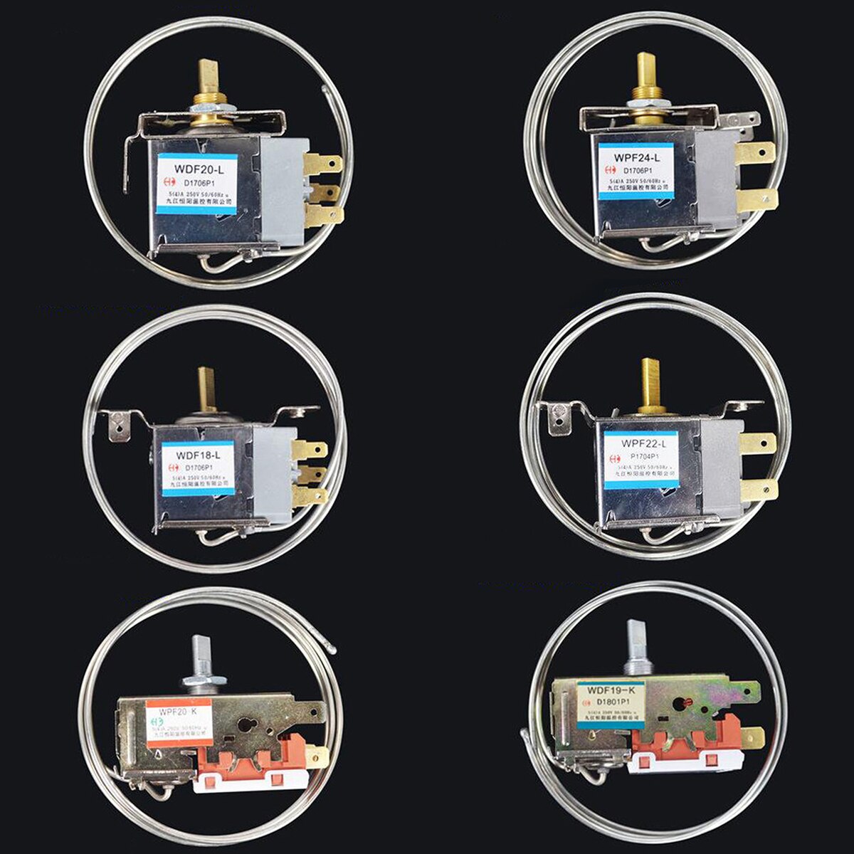 1pc WDF18/19 20-L WPF20/22/24 Freezer Refrigerator Thermostat AC250V 2-3 Pin