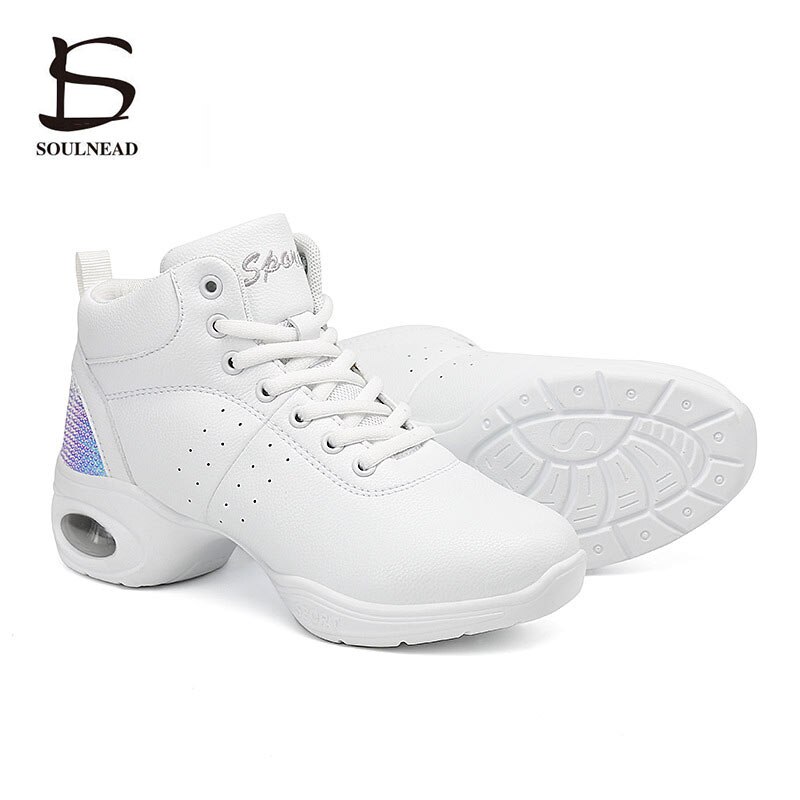 women's Dancing Shoes Sports Feature Modern Dance Jazz Shoes Soft Outsole PU Dance Shoes Sneakers For Woman Practice Shoes