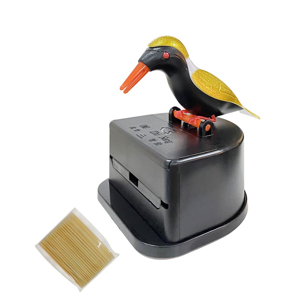 1Pc simpatico colibrì stuzzicadenti distributore automatico uccello stuzzicadenti scatola con stuzzicadenti pulizia denti segreto Stash Tandenstokers: 05
