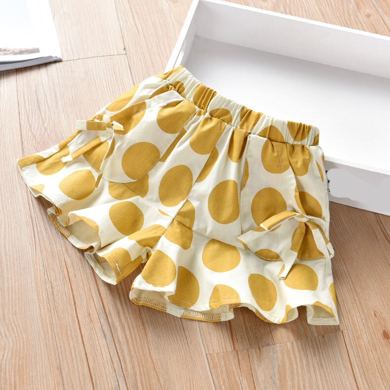 Pigeshorts børnetøj børnebukser til babypigebukser sommer småbørn solide 90 100 110 120 130 140