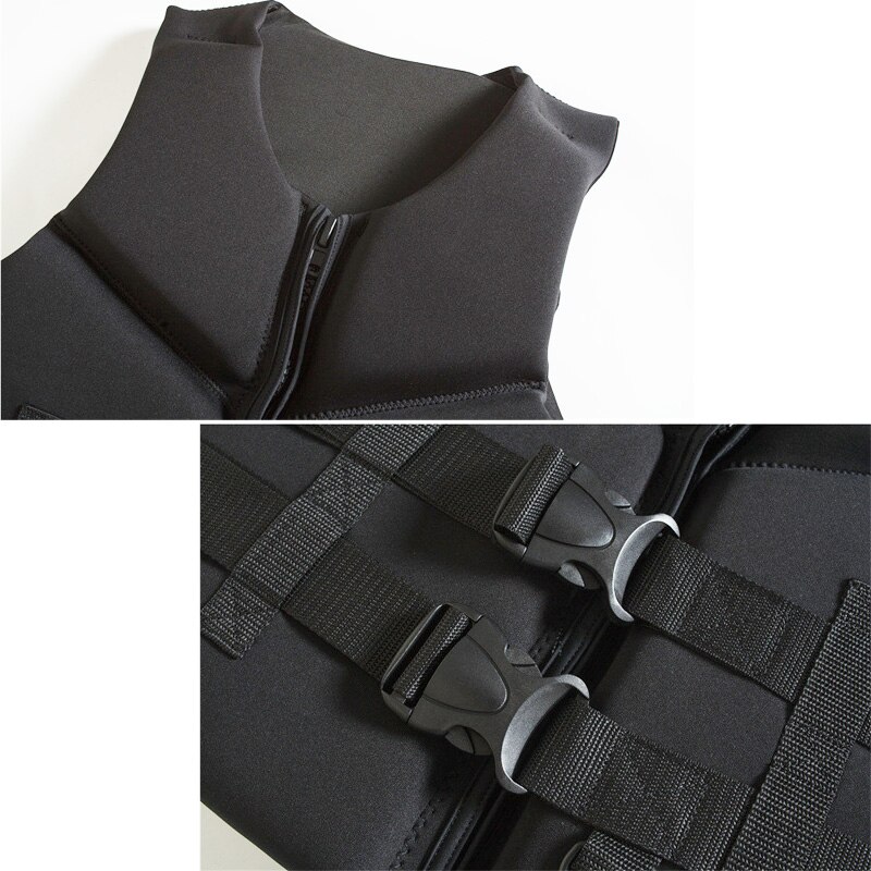 Neopren Leben Weste Männer Frauen Leben Jacke Auftrieb Rettungsweste Angeln Surfen Treiben Schwimmen Schwimm Kleidung Erwachsene Blau