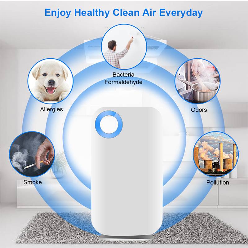 AUGIENB HEPA Filter High Efficiency Composite Replacement Filter for Model 802 Air Purifier 5-Stage for PM2.5 Smoke Dust Mold