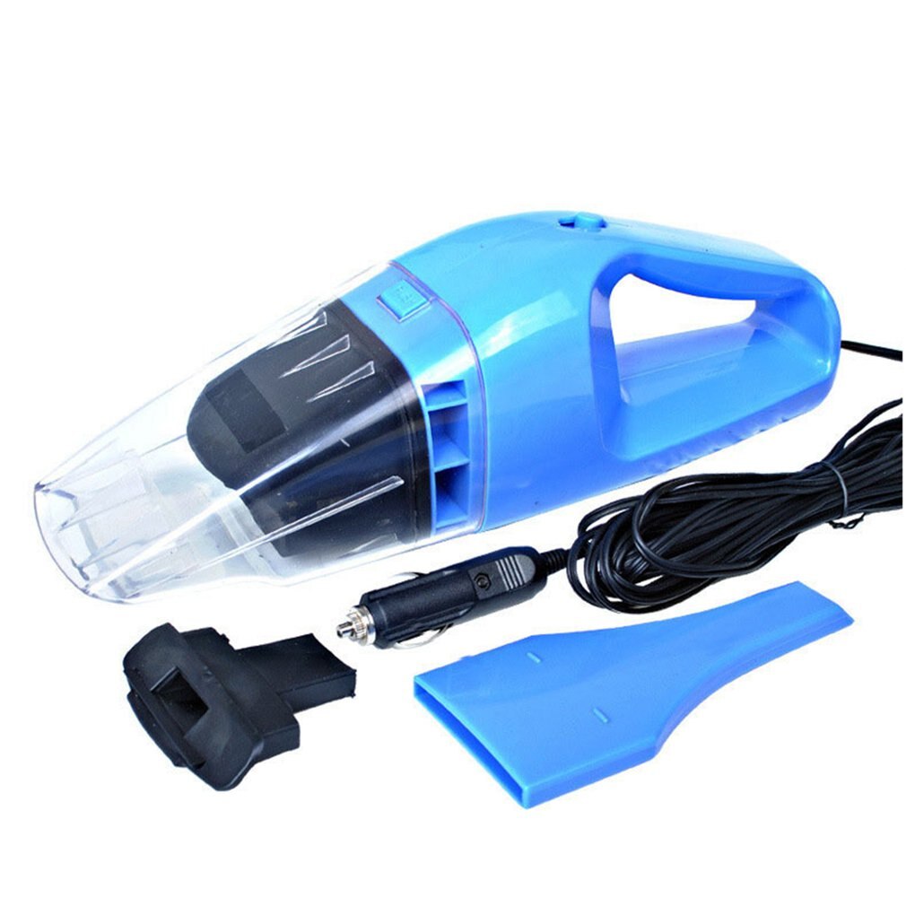 Aspirador portátil de alta potencia para coche, 4 en 1, para uso en seco y mojado: 100W Blue