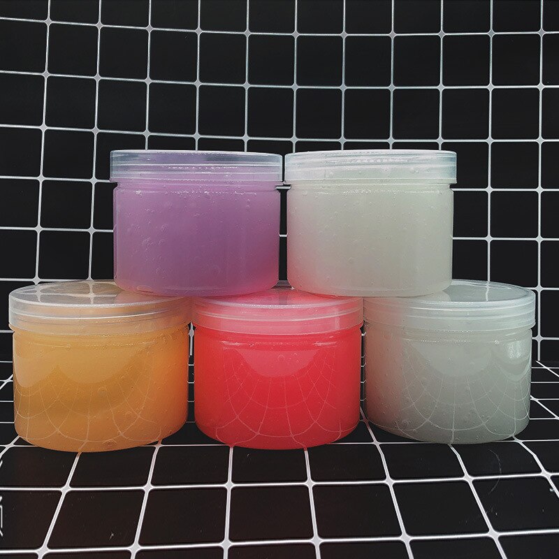 150-300ML Regenbogen Fluoreszierende Schleim Flauschigen Floam Kinder Modellierung Ton Spielzeug Polymer Pädagogisches Schleim Anti Stress Plastilin