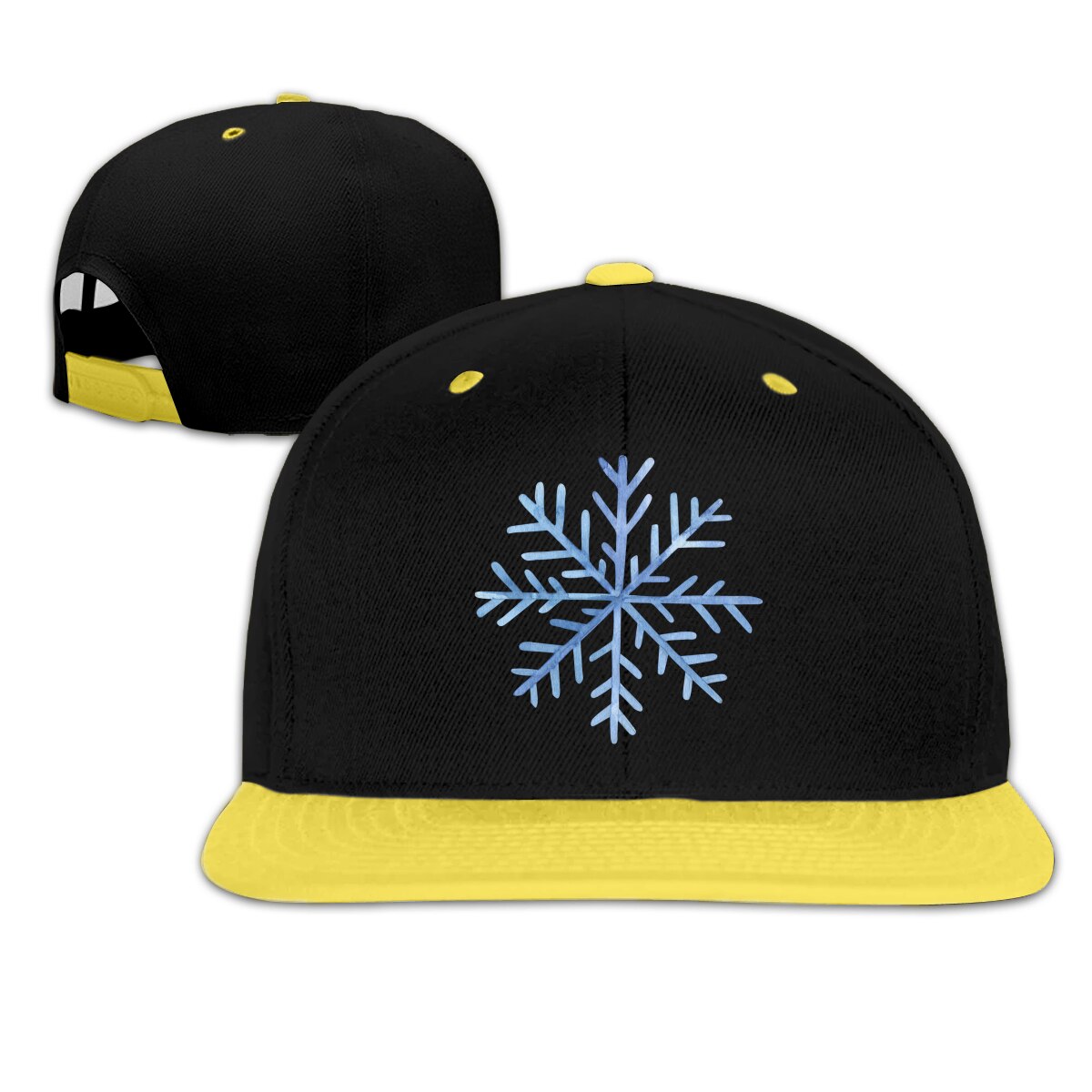 Gorros de Hip Hop para niños con de copo de nieve y Velcro ajustables