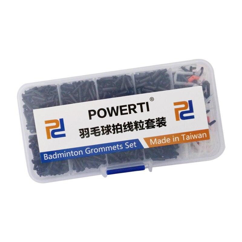 Powerti 2 Set/partij Badminton Grommets Oogjes Grommets Emmer Rijgen Gereedschap En Accessoire Voor Sport Badminton Racket Mannen: black