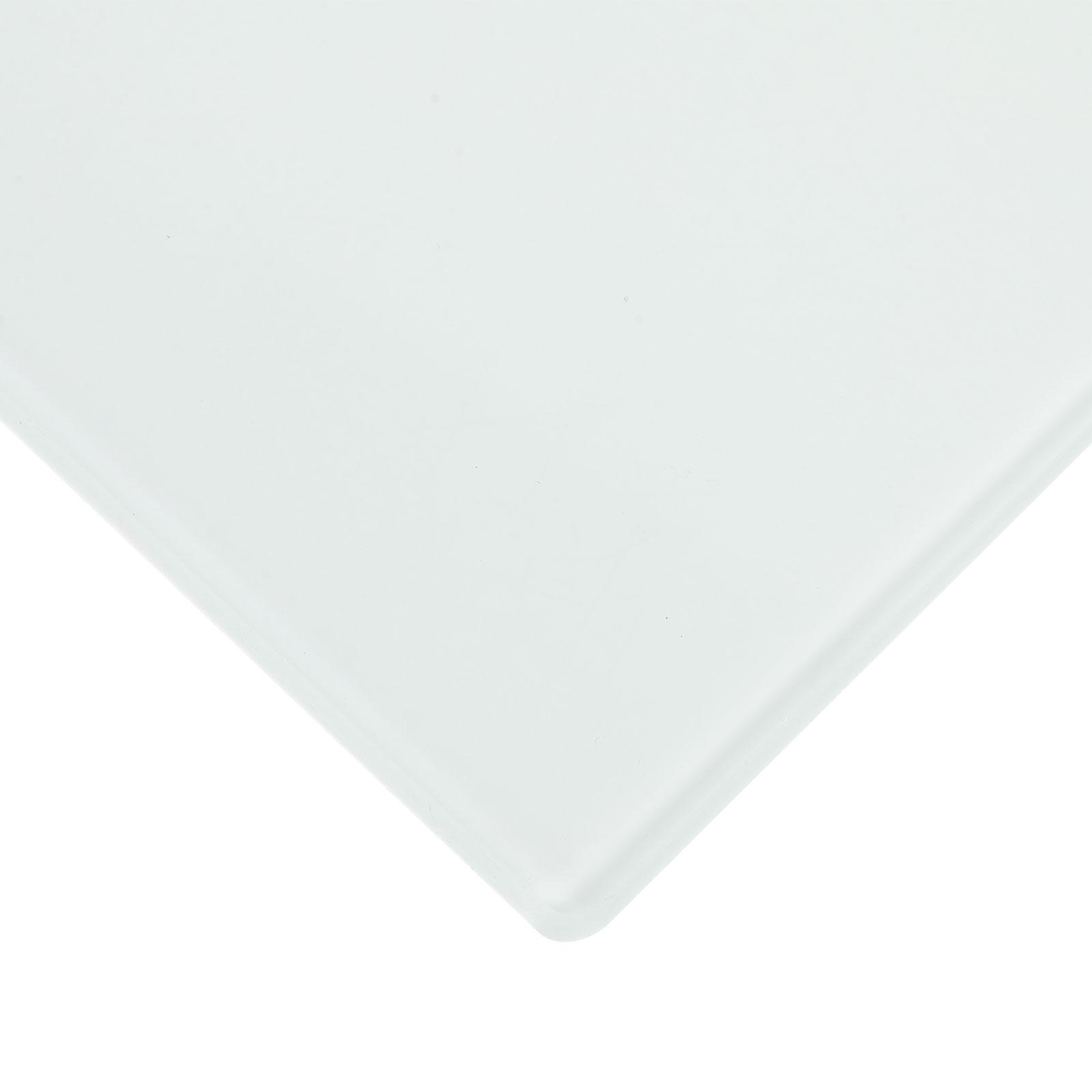 Skjærebrett i herdet glass, 28 x 20 , glatt overflate, lett å rengjøre, kjøkkenverktøy, frukt- og grønnsaksskjærematte, pålitelig til hjemmebruk