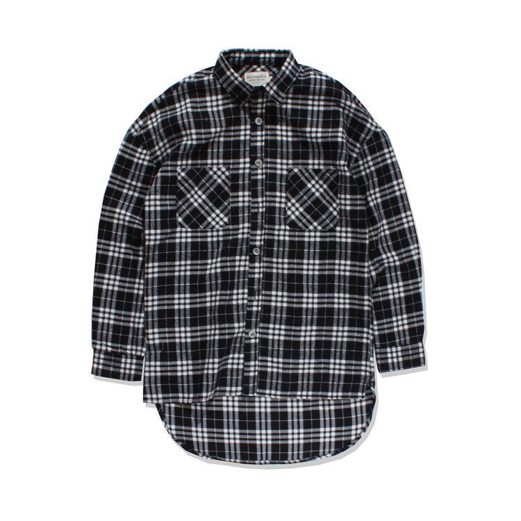 Chemises fantaisie pour hommes, vêtements Tartan à carreaux, chemise hawaïenne Justin Bieber, High Street Fog étendu,: colour3 / S