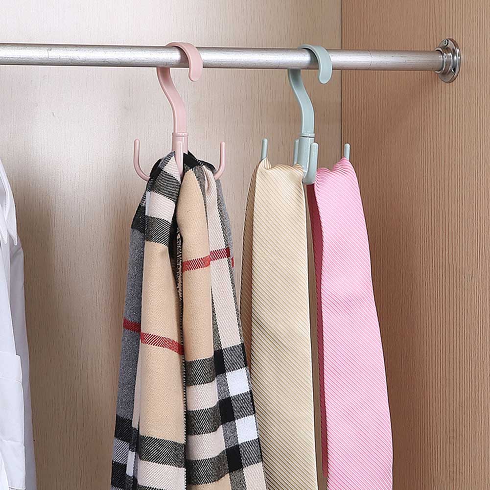 Handbag Bag Holder Space Saving Hanger Cabinets Clothes Rack 360 Degree Rotation Shoes Belt Scarf Hanging Rack
