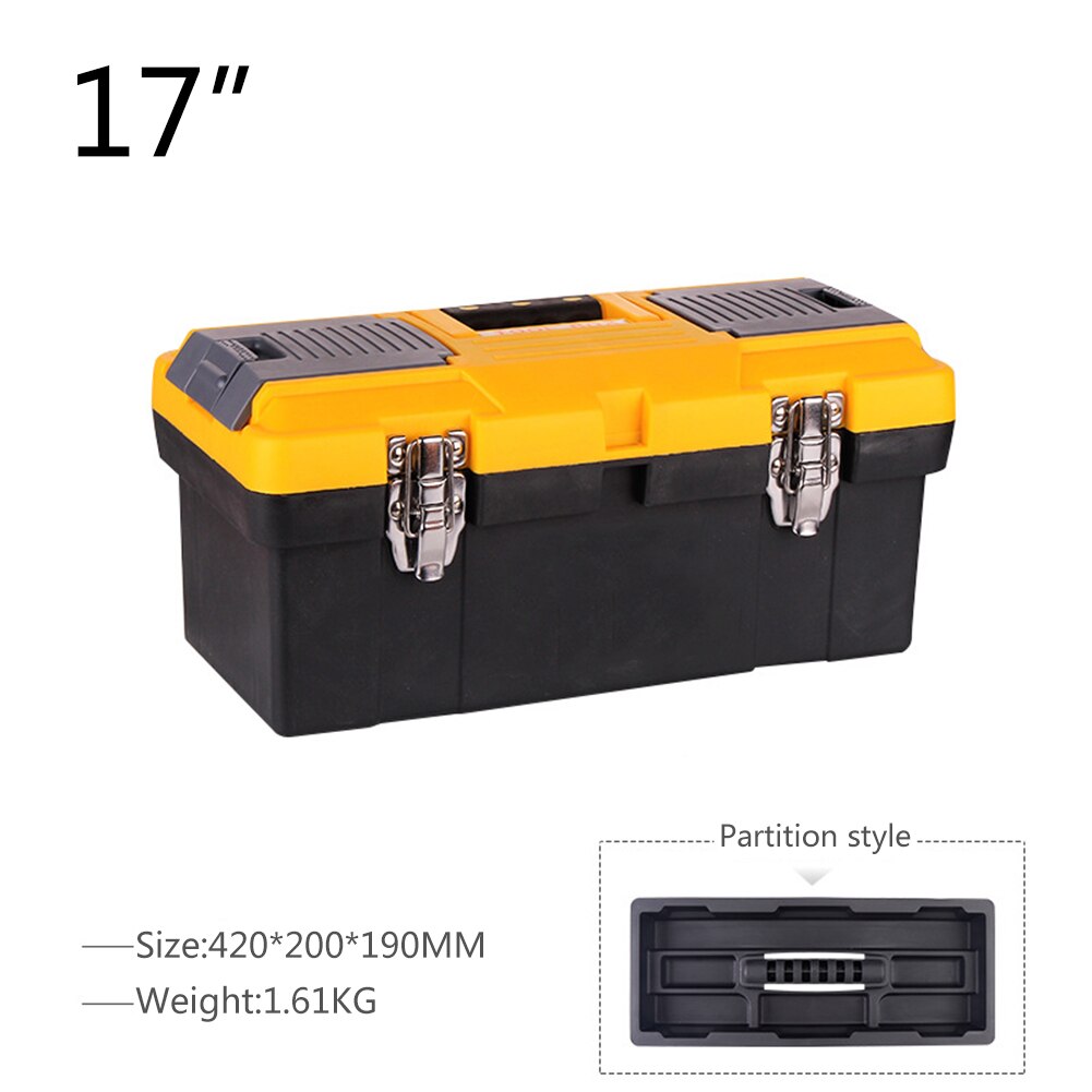 Abs Double-Layer Grote Toolbox Voor Het Beheren En Opslag Van Diverse Gereedschap Multifunctionele Dikker Draagbare Toolbox